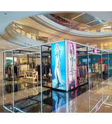 商場服裝快閃店發光桁架